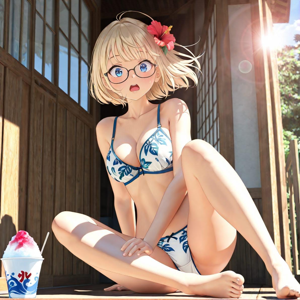 「み、見るなぁ！」