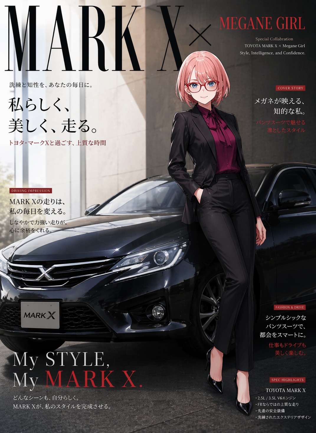 仕事のできる女、高嶺るい | の人気AIイラスト・グラビア