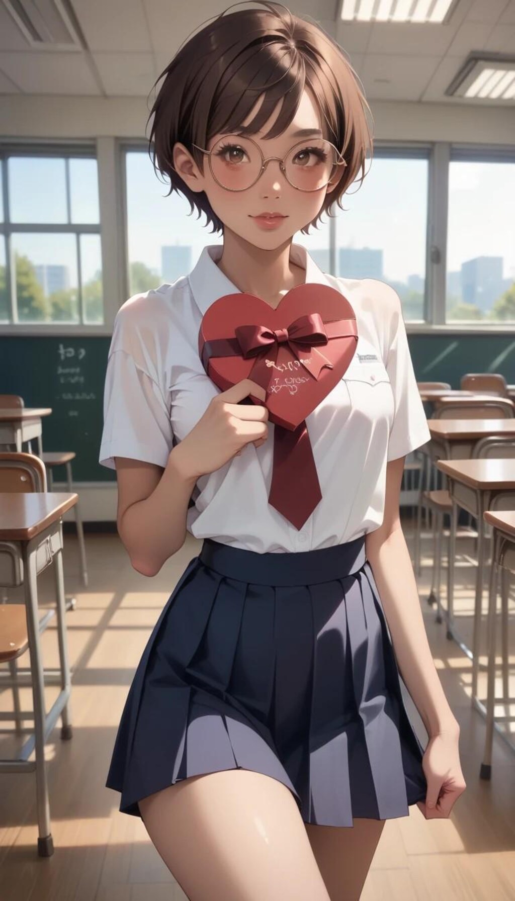 メガネ少女はチョコを渡したい