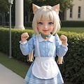 今日のニャンコ ～ウチのコ（ペット）自慢～　Part.9　エプロンドレスで(=^..^=)ﾐｬｰ 7枚目