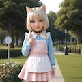 今日のニャンコ ～ウチのコ（ペット）自慢～　Part.9　エプロンドレスで(=^..^=)ﾐｬｰ 3枚目
