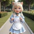 今日のニャンコ ～ウチのコ（ペット）自慢～　Part.9　エプロンドレスで(=^..^=)ﾐｬｰ 5枚目