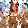 原神　金ビキニ 3枚目