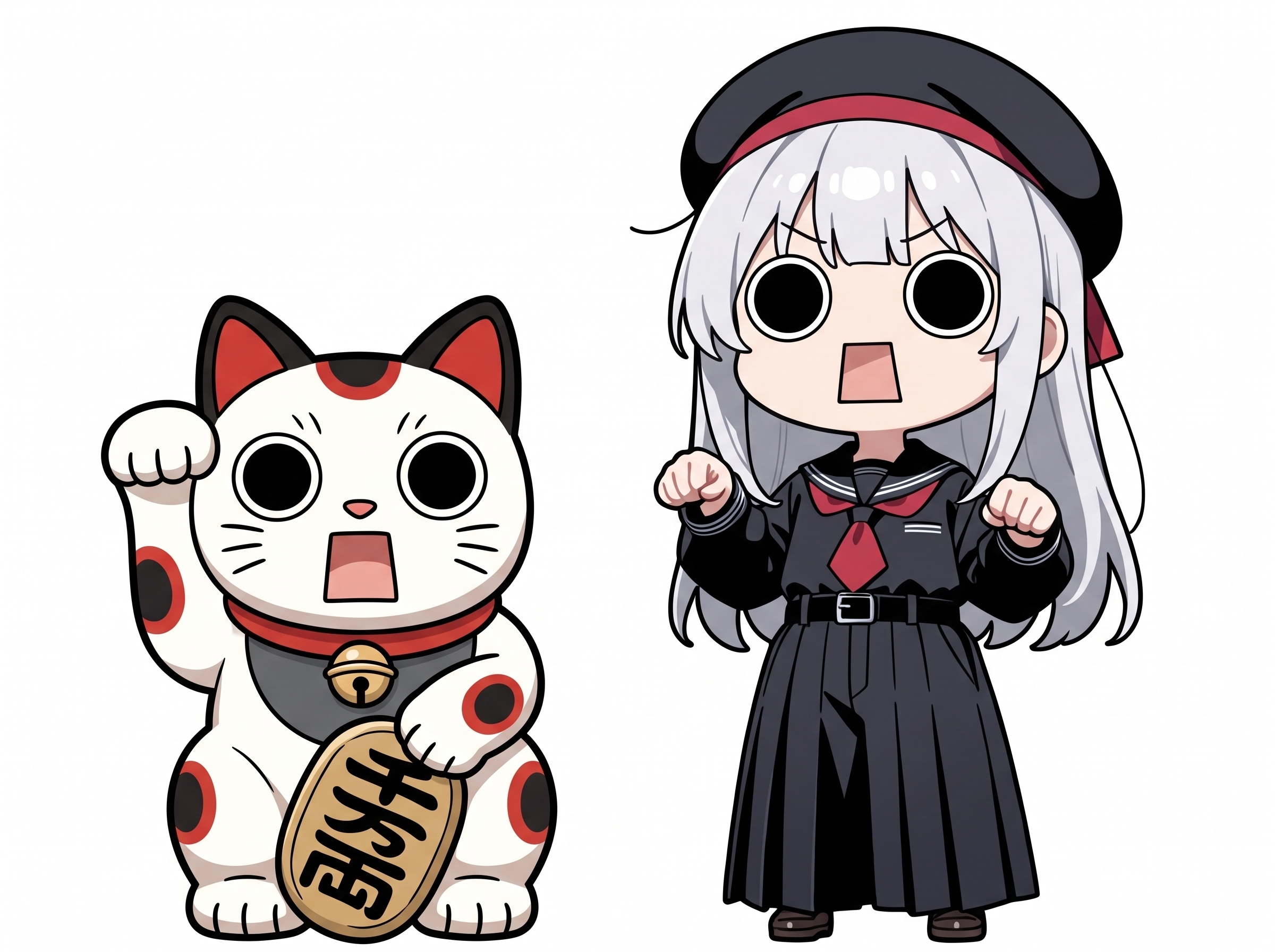 招き猫とえらいこっちゃ嬢 | の人気AIイラスト・グラビア