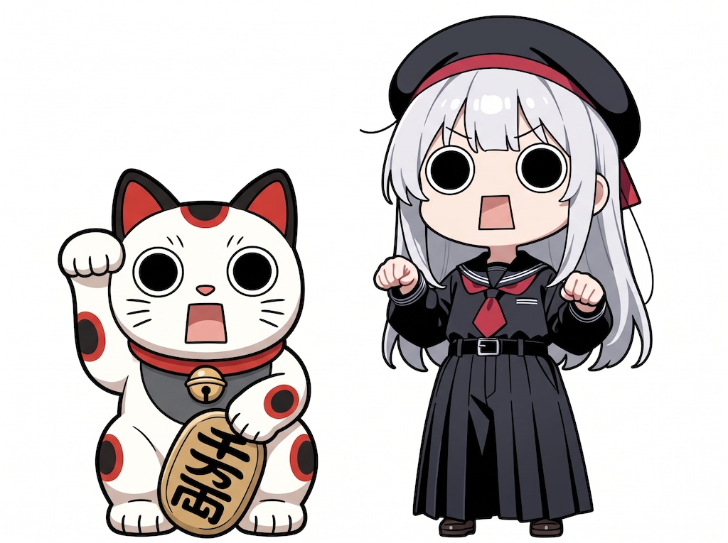 招き猫とえらいこっちゃ嬢
