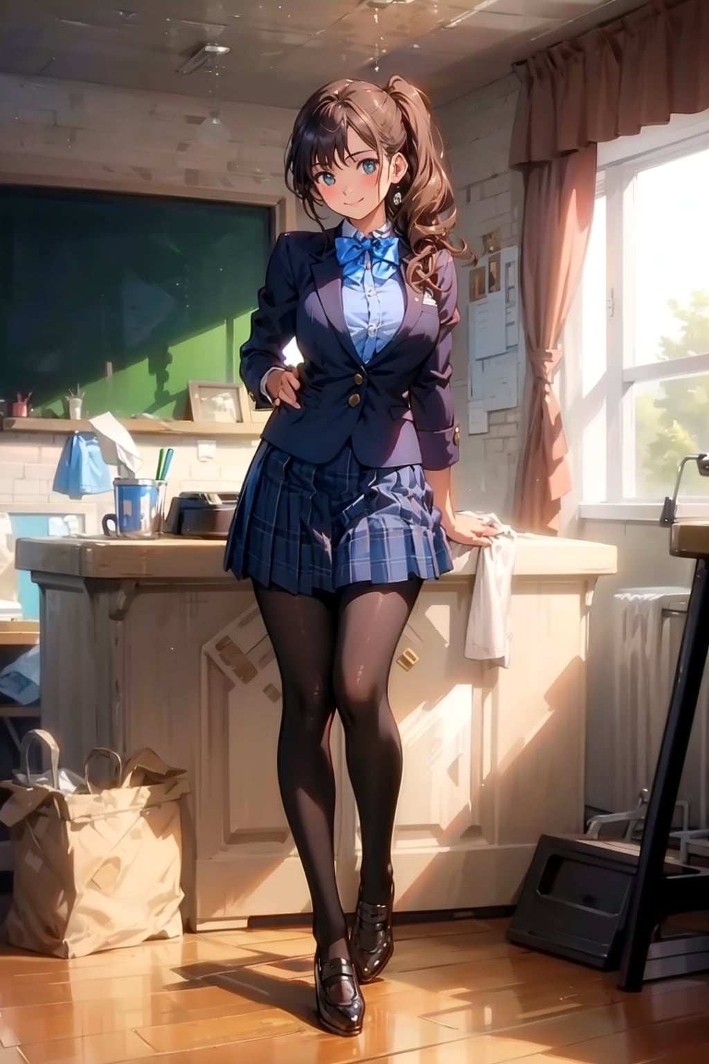 今日で制服着て学校に来るのも最後ね | の人気AIイラスト・グラビア