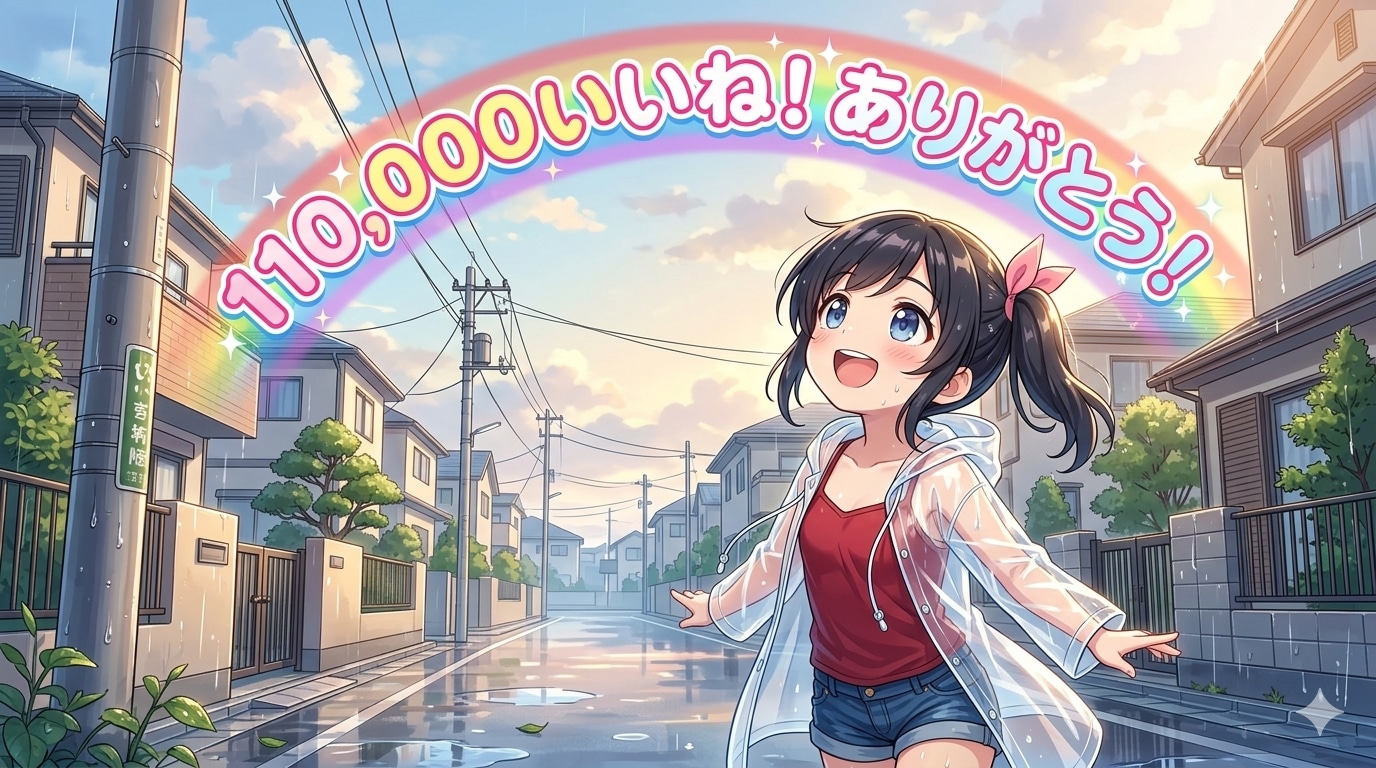 11万いいね達成！応援ありがとうございます！！！