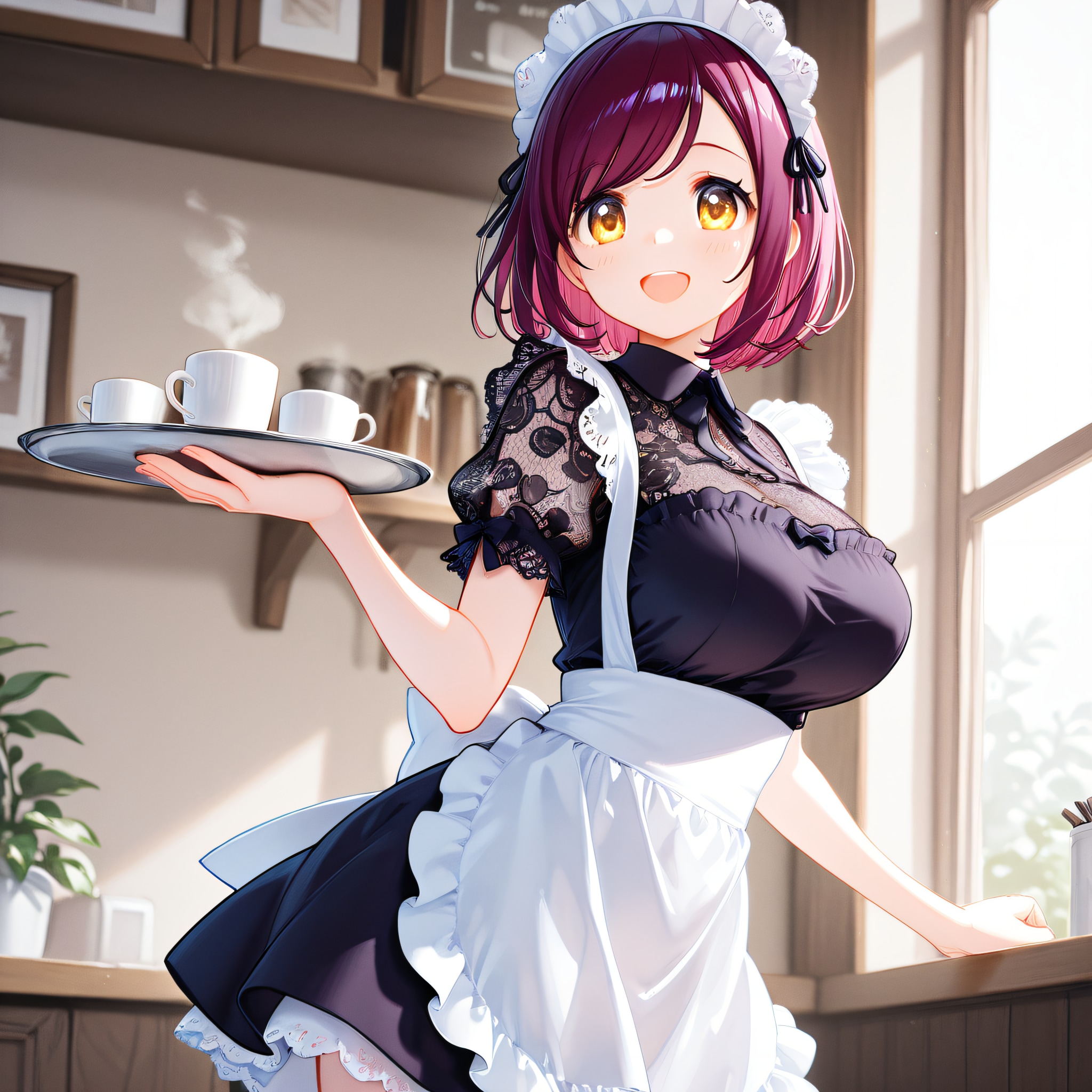 おはようございます（挨拶メイドの芽衣ちゃん）