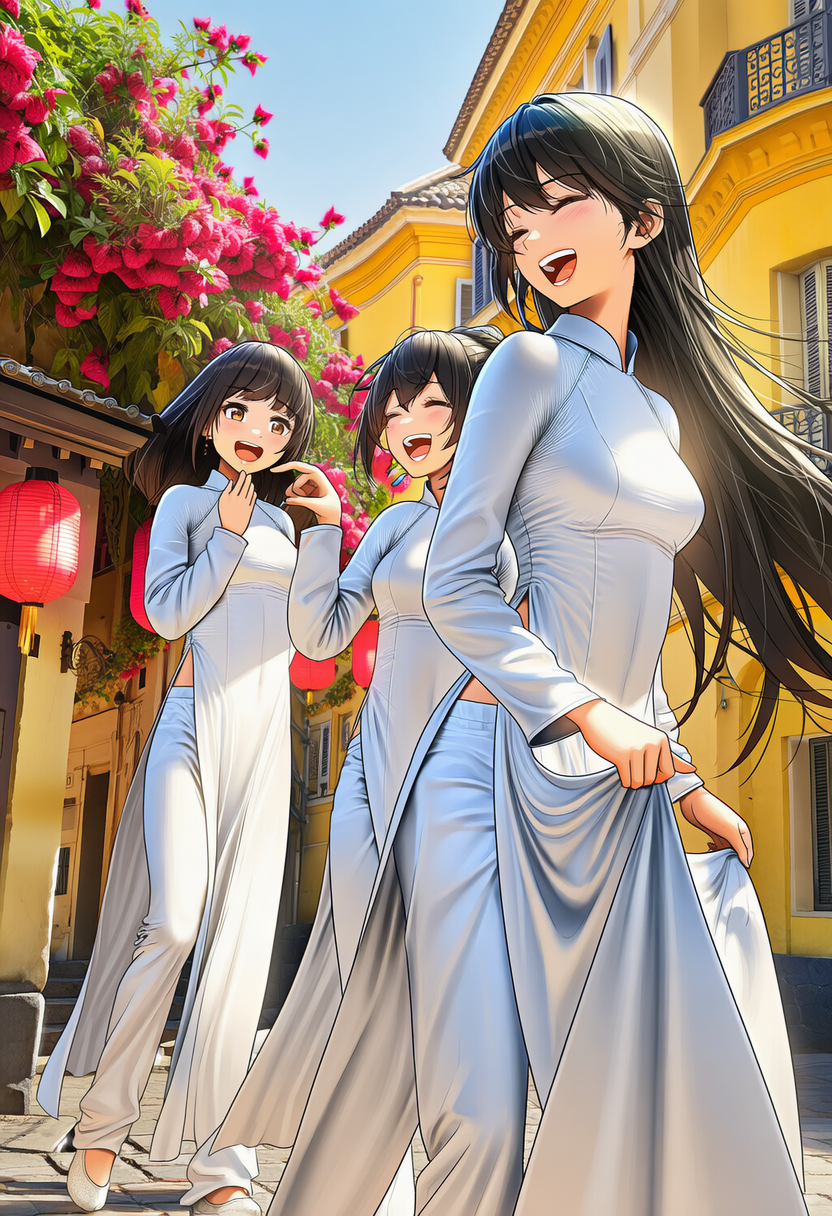 アオザイ | の人気AIイラスト・グラビア