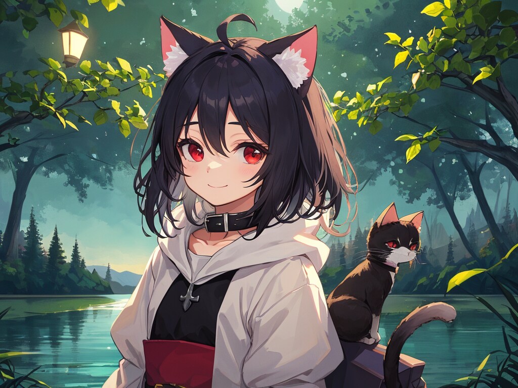 エルフェアルでも猫にあいました