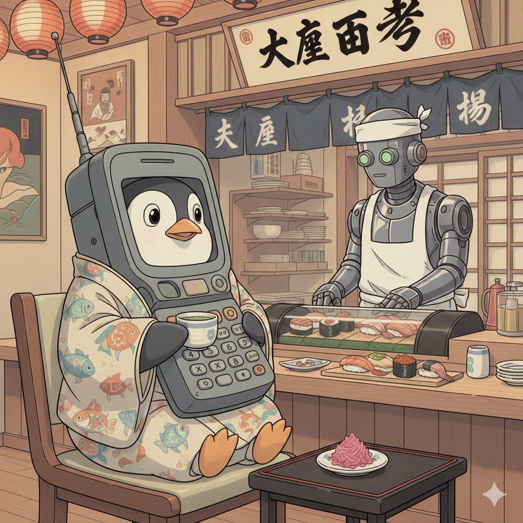 小説『スシバーにてガリ楽しむ』【ニャンノ世界】 | の人気AIイラスト・グラビア