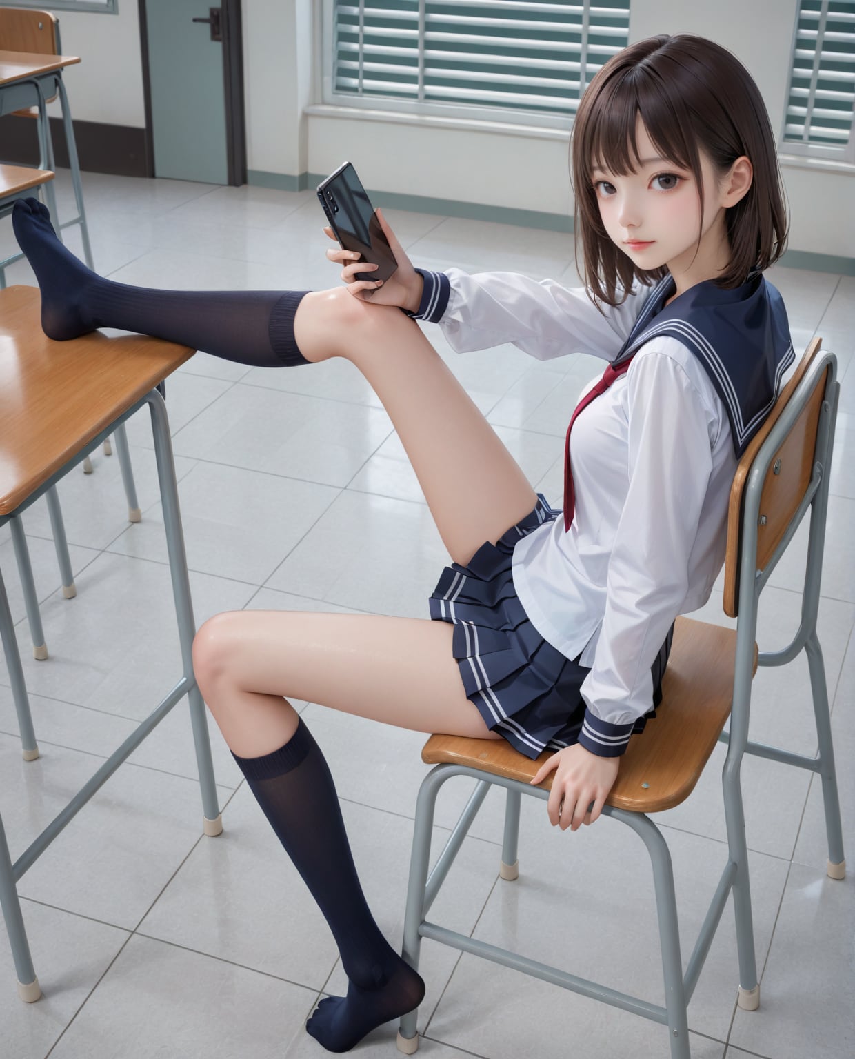 放課後スマホJK | の人気AIイラスト・グラビア