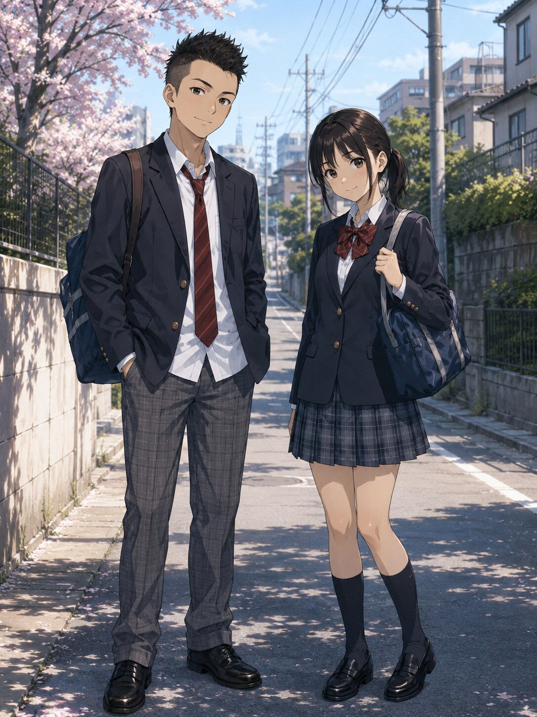 男子高生と女子高生