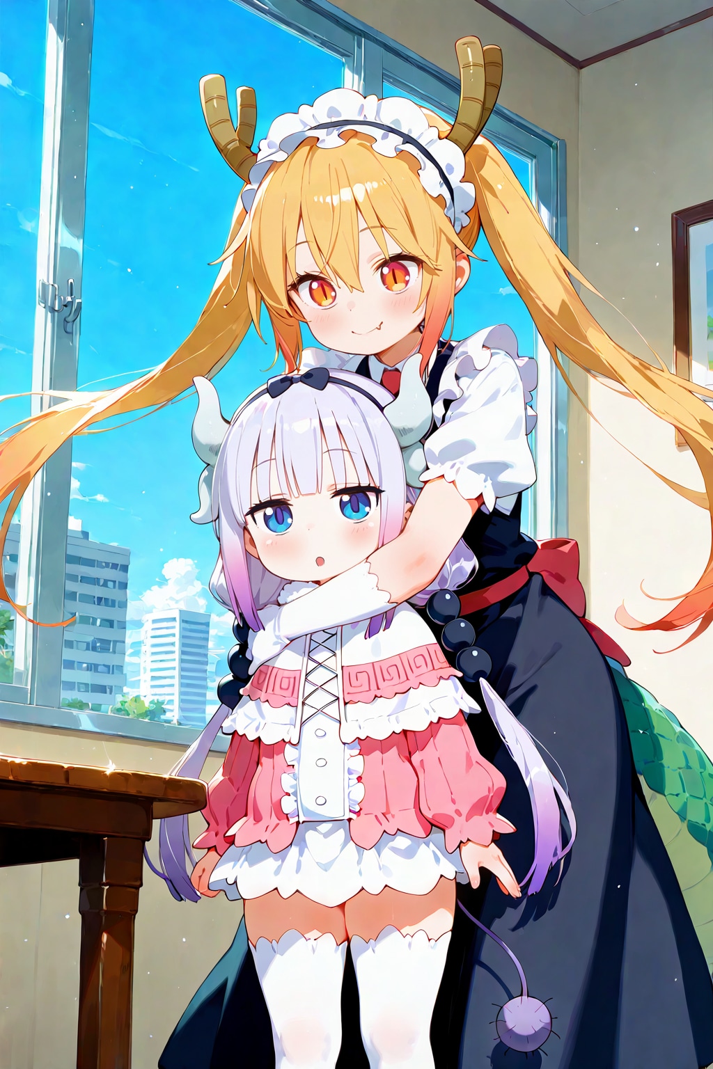 小林さんちのメイドラゴン　【トール×カンナ】　ふあぁぁぁかわいい