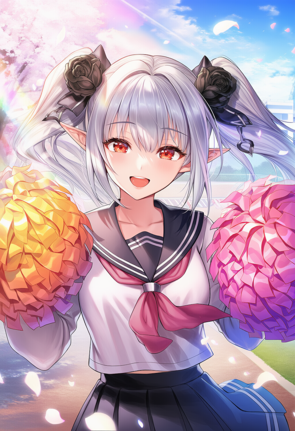 エルフ制服チアガール