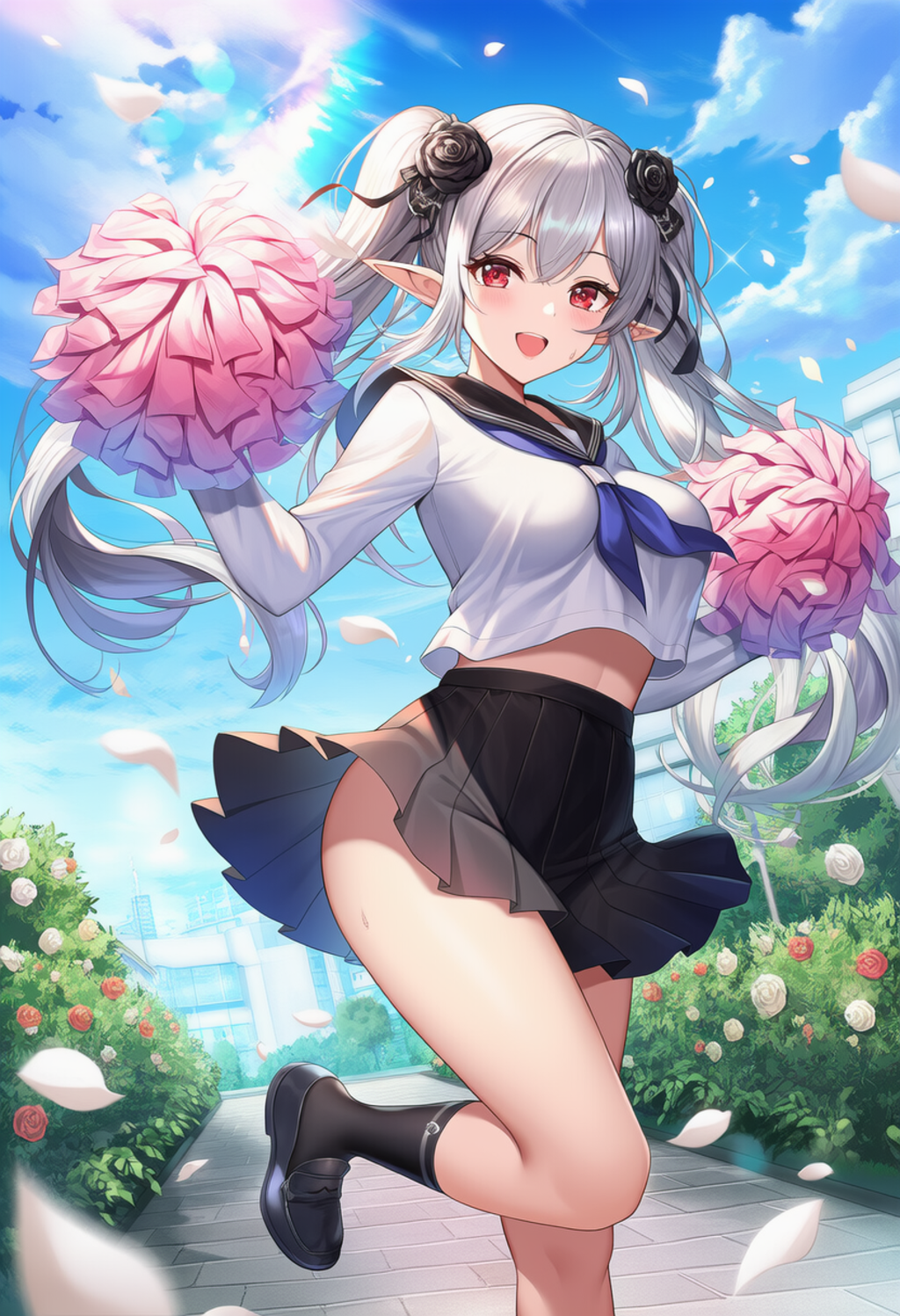 エルフ制服チアガール