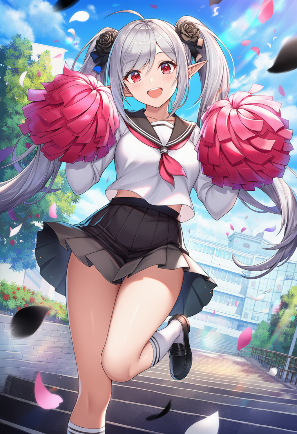 エルフ制服チアガール