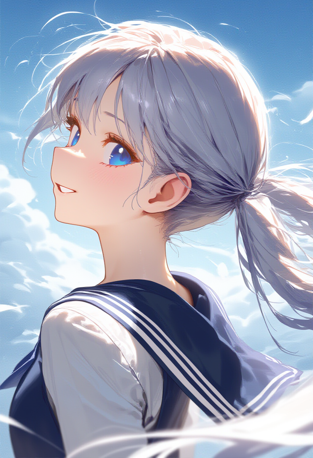 うなじとセーラー服