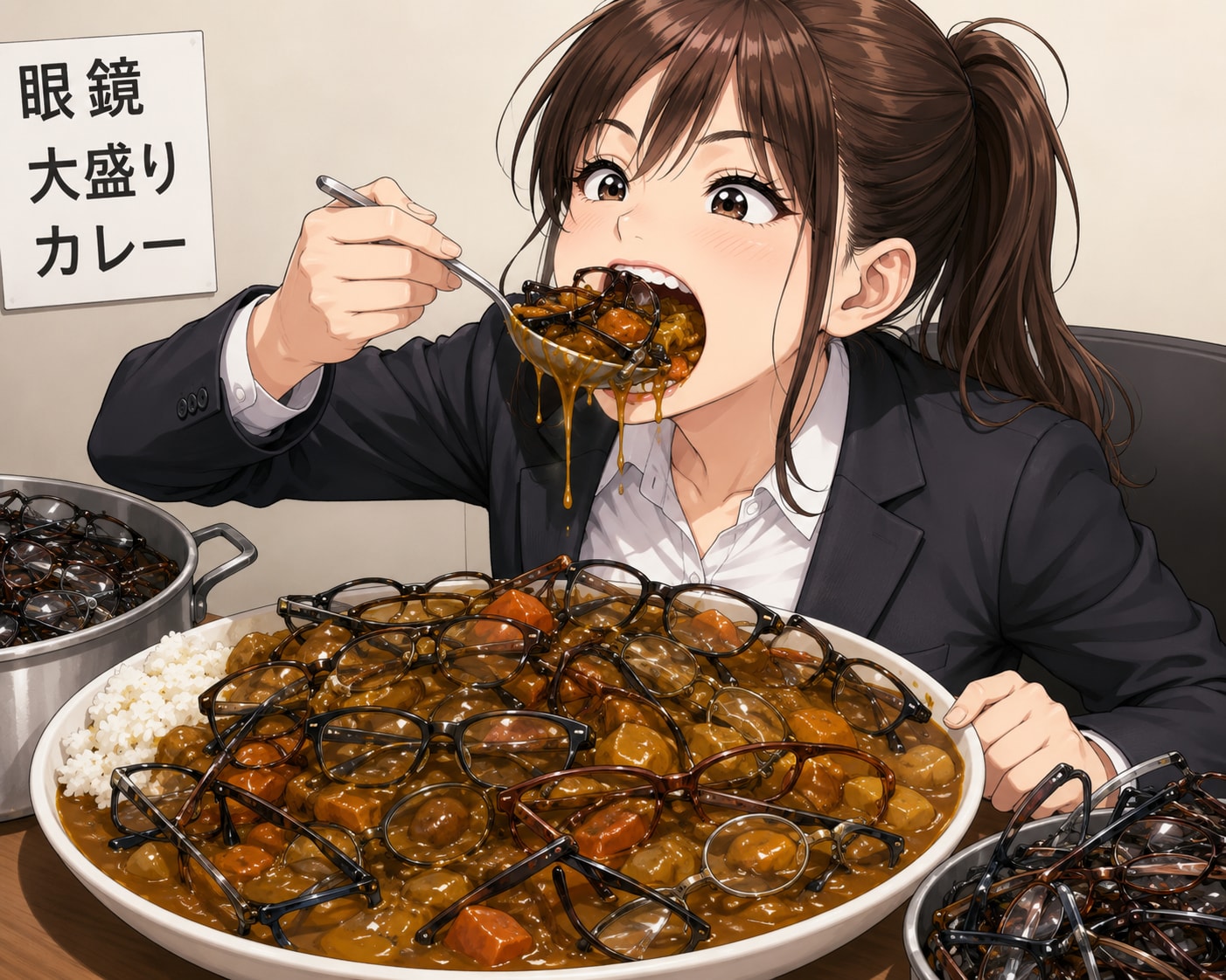 おおっと、ポニテスーツ軍が優勢かぁぁぁ？！