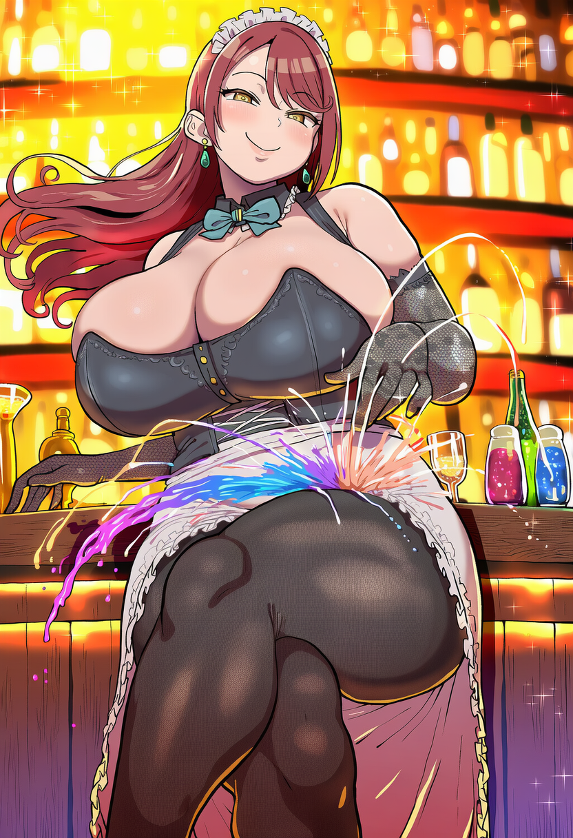 ふふっ こぼしたわ。