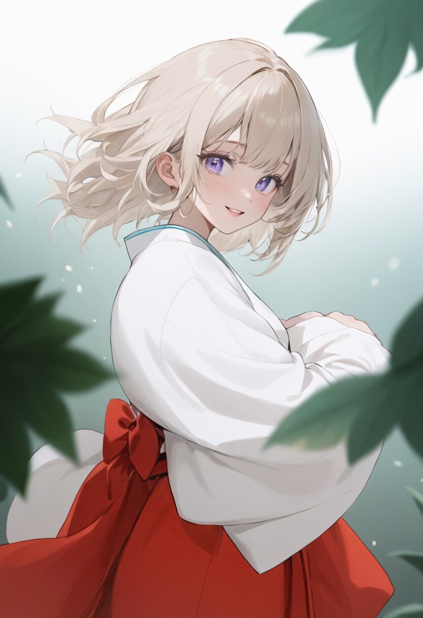 新人巫女 神楽の練習中２ | の人気AIイラスト・グラビア