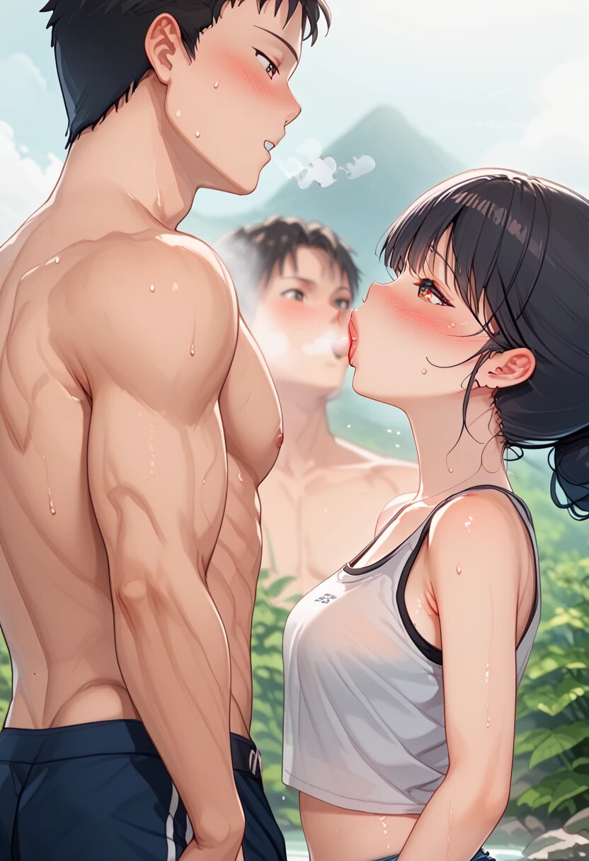 お姉ちゃんどこ行ったのかな？こっちかな？うわっと、こんなところでお姉ちゃん何してるんだよ。