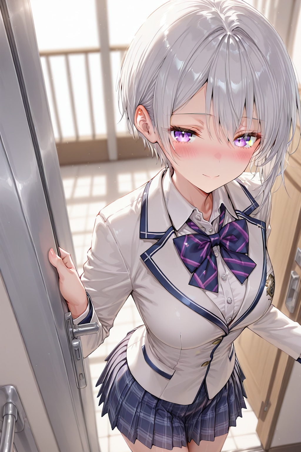 (1227)銀髪ちゃんブレザー