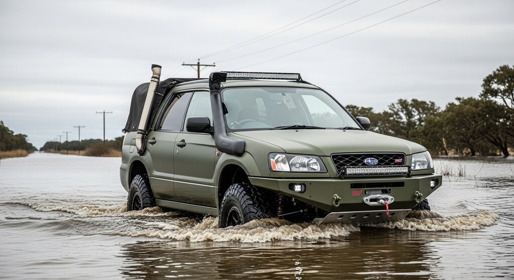 フォレスター川渡り
