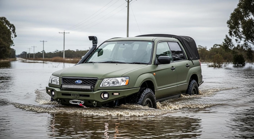 フォレスター川渡り