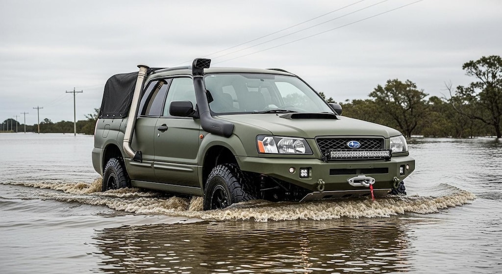 フォレスター川渡り