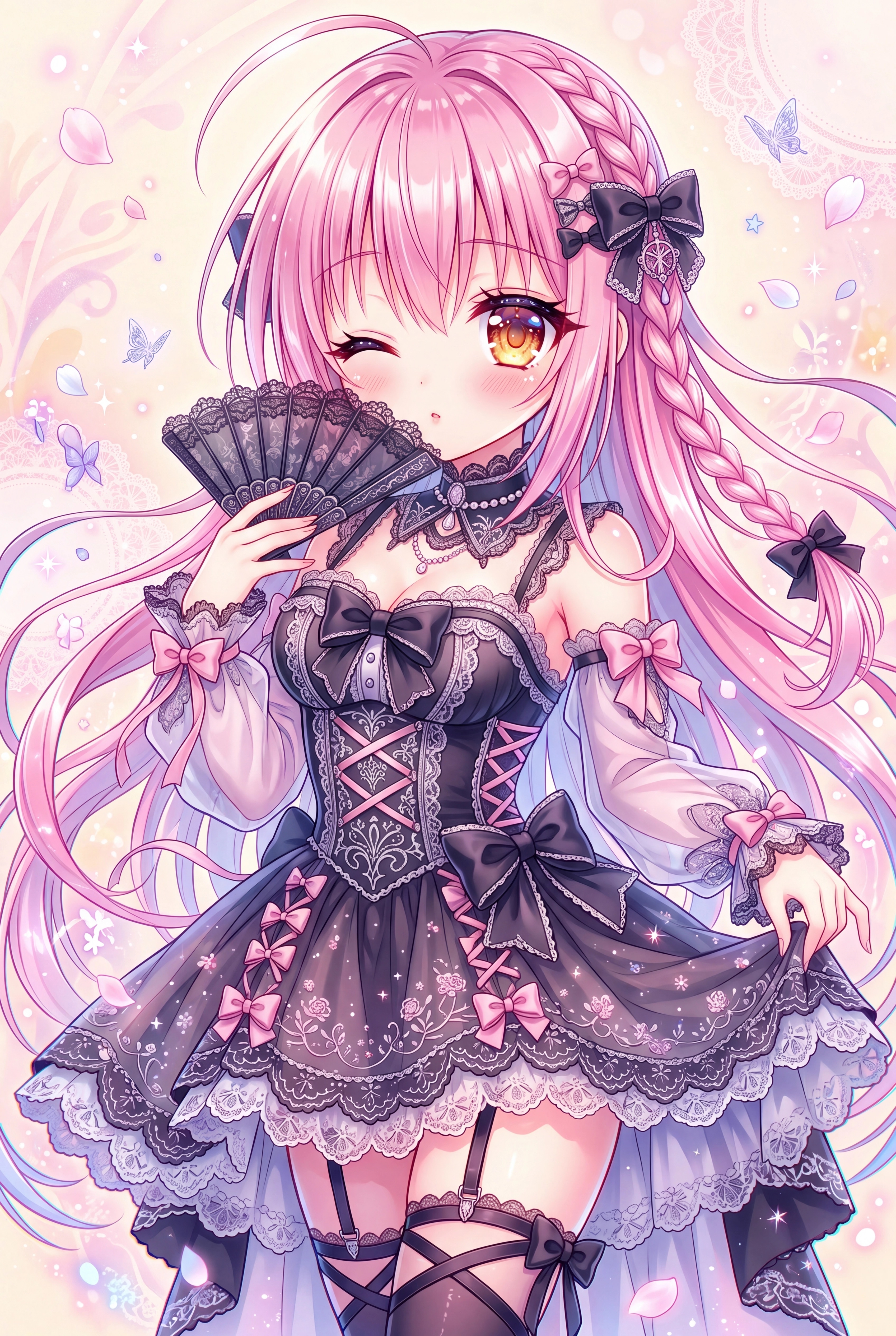 薄闇に舞う桜の夢 | の人気AIイラスト・グラビア