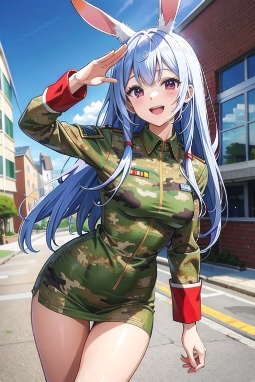 みみも迷彩服着てみたかったのです💕