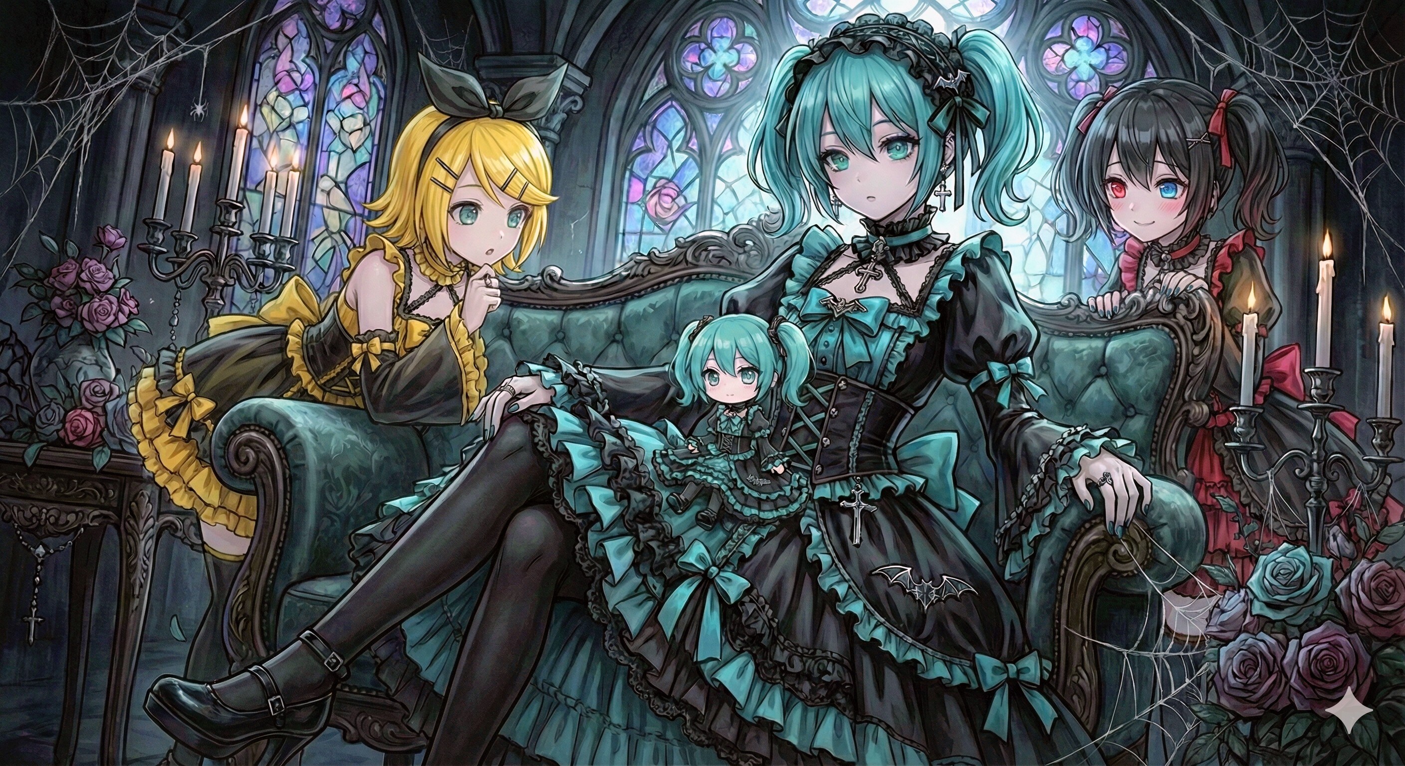 真夜中のドールハウスへようこそ | の人気AIイラスト・グラビア