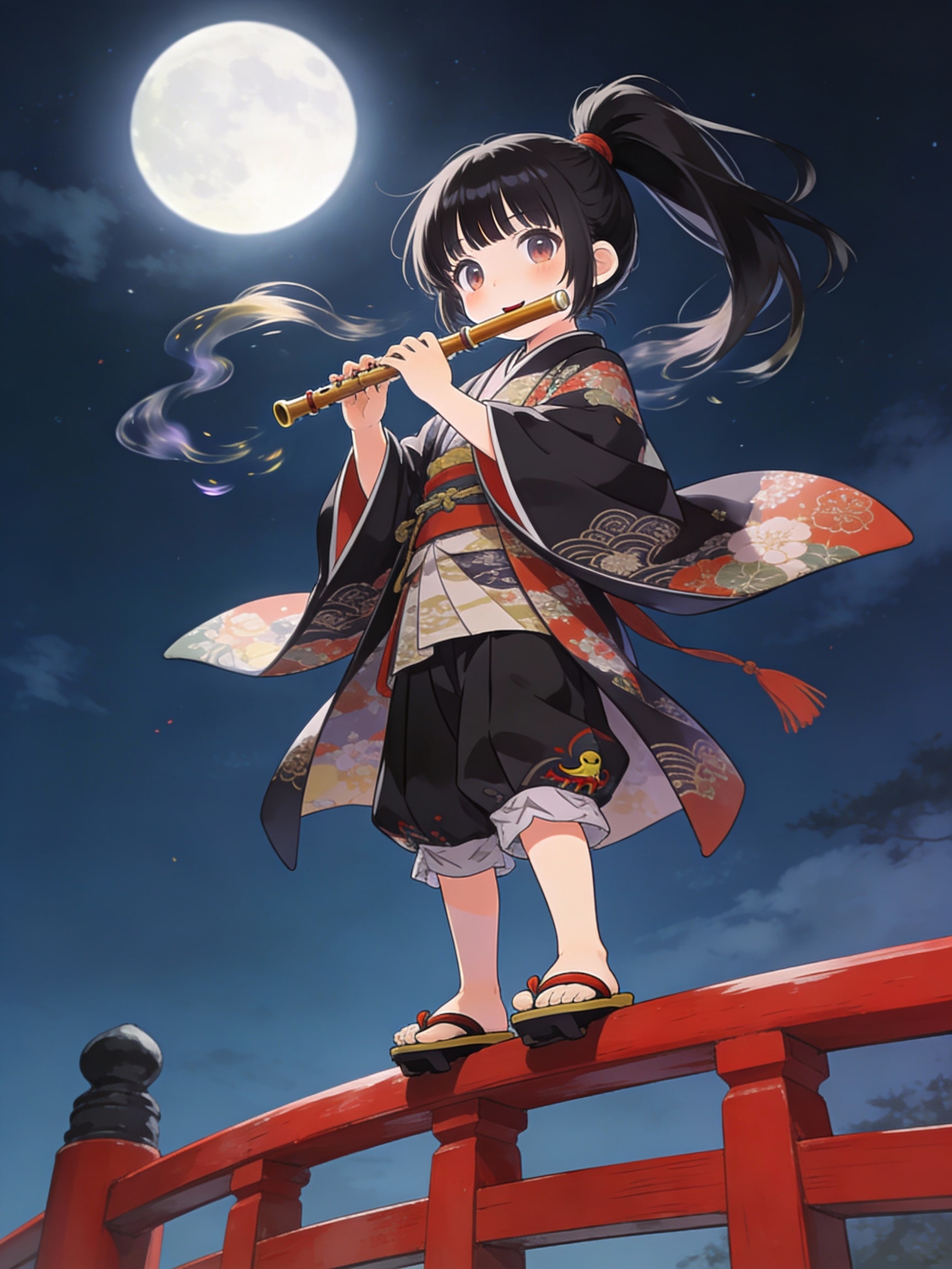 橋の上の少女 | の人気AIイラスト・グラビア