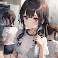 体操服透け 2枚目