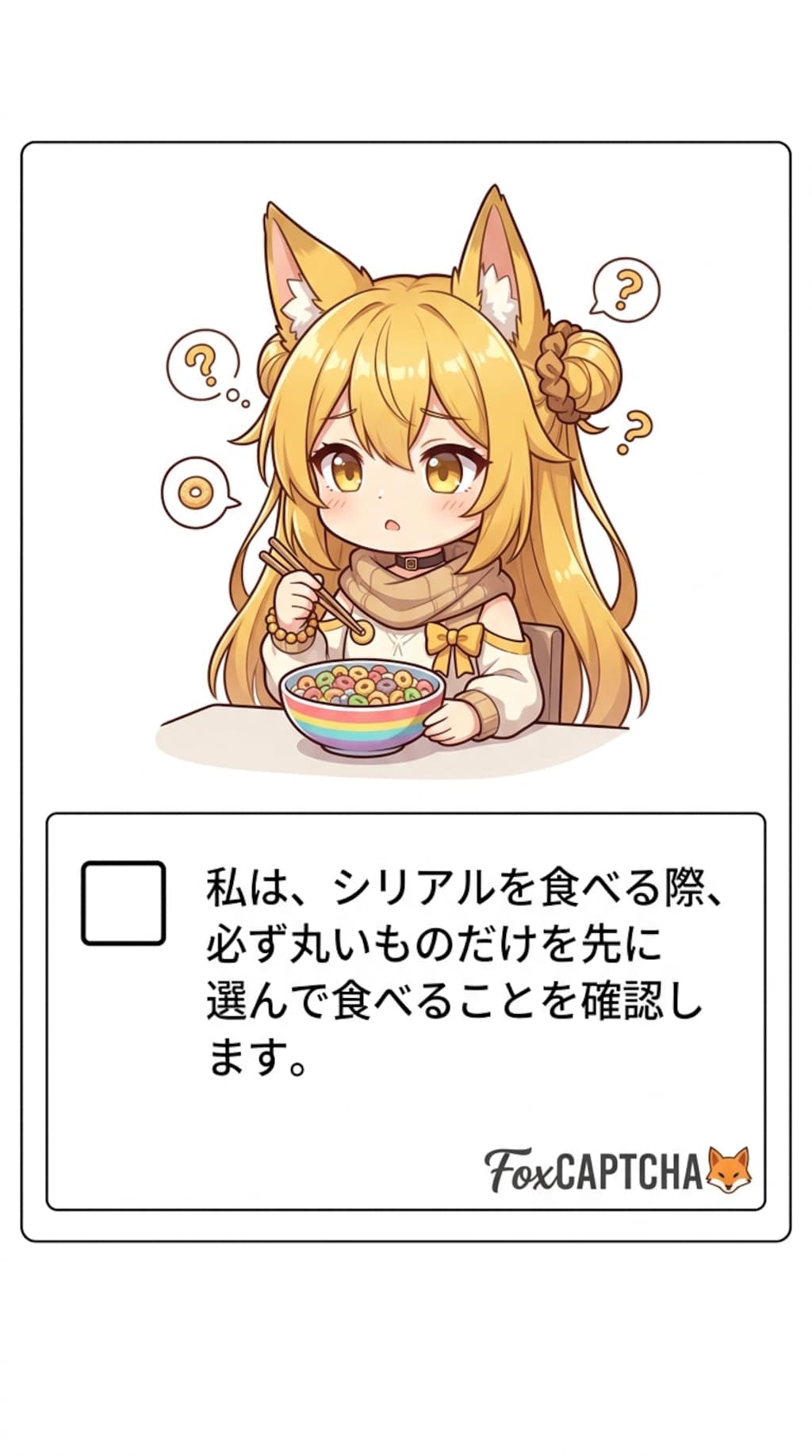お昼のNyaCAPTCHA