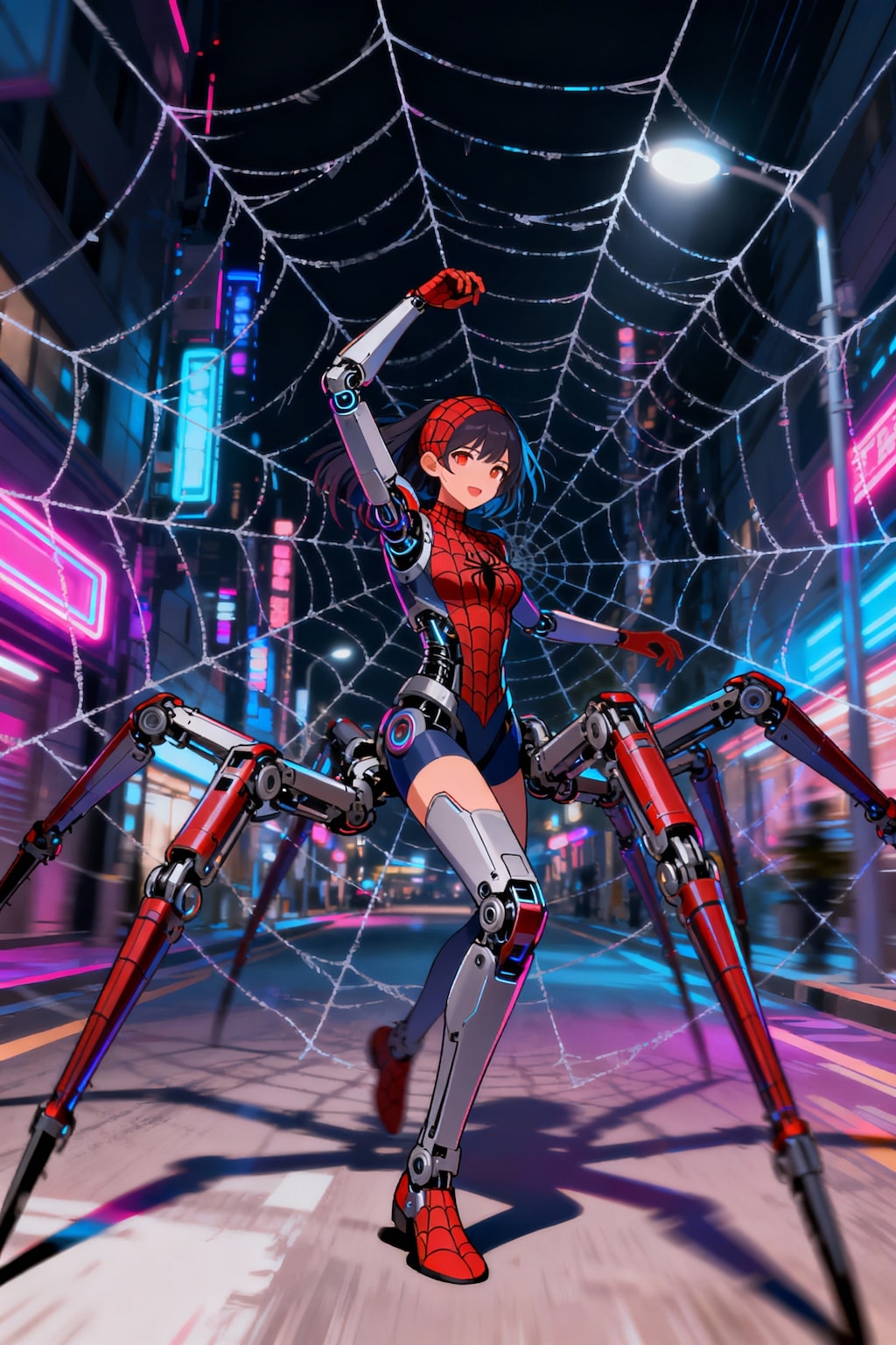 ちちぷい生成メカ娘　クモ3　この先は通さん