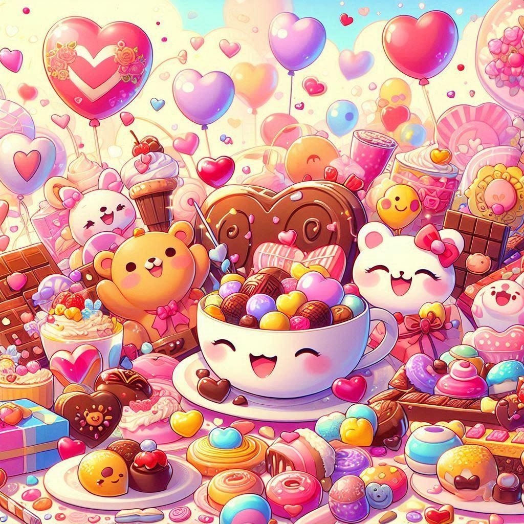 Dalleからハッピーバレンタイン！