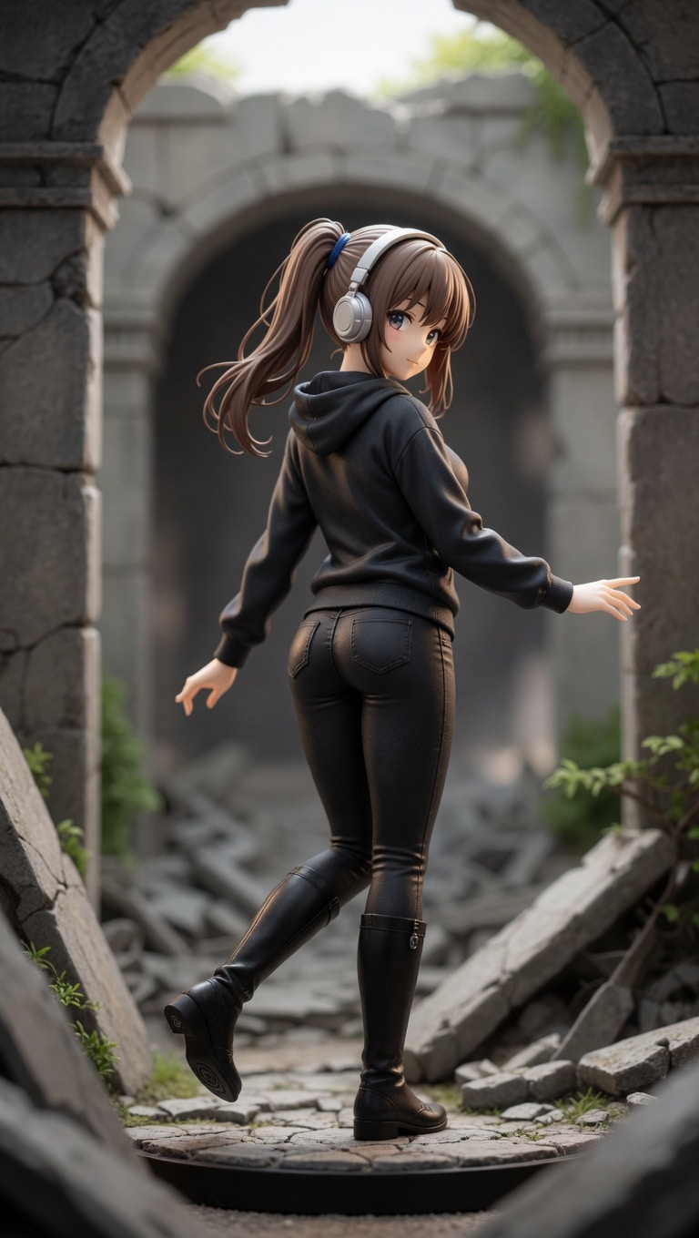 廃墟の奥深くで、、ジオラマフィギュア加工してみた