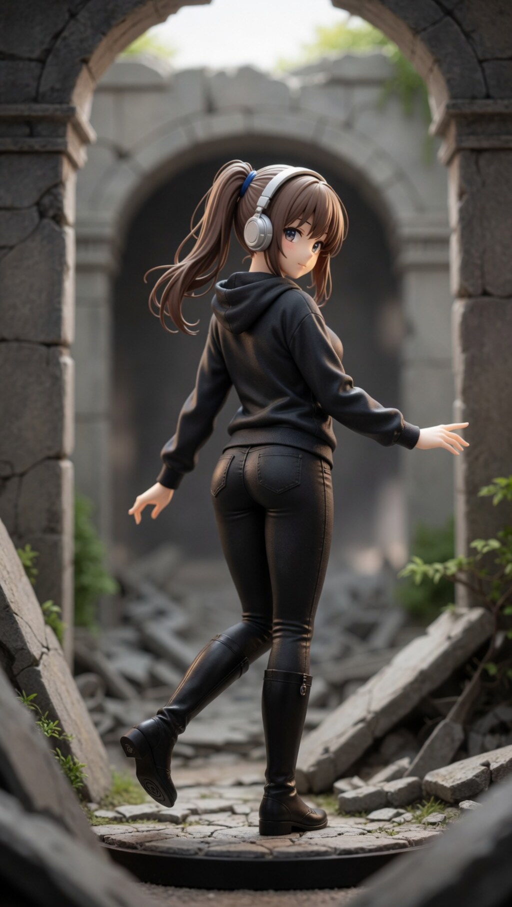 廃墟の奥深くで、、ジオラマフィギュア加工してみた