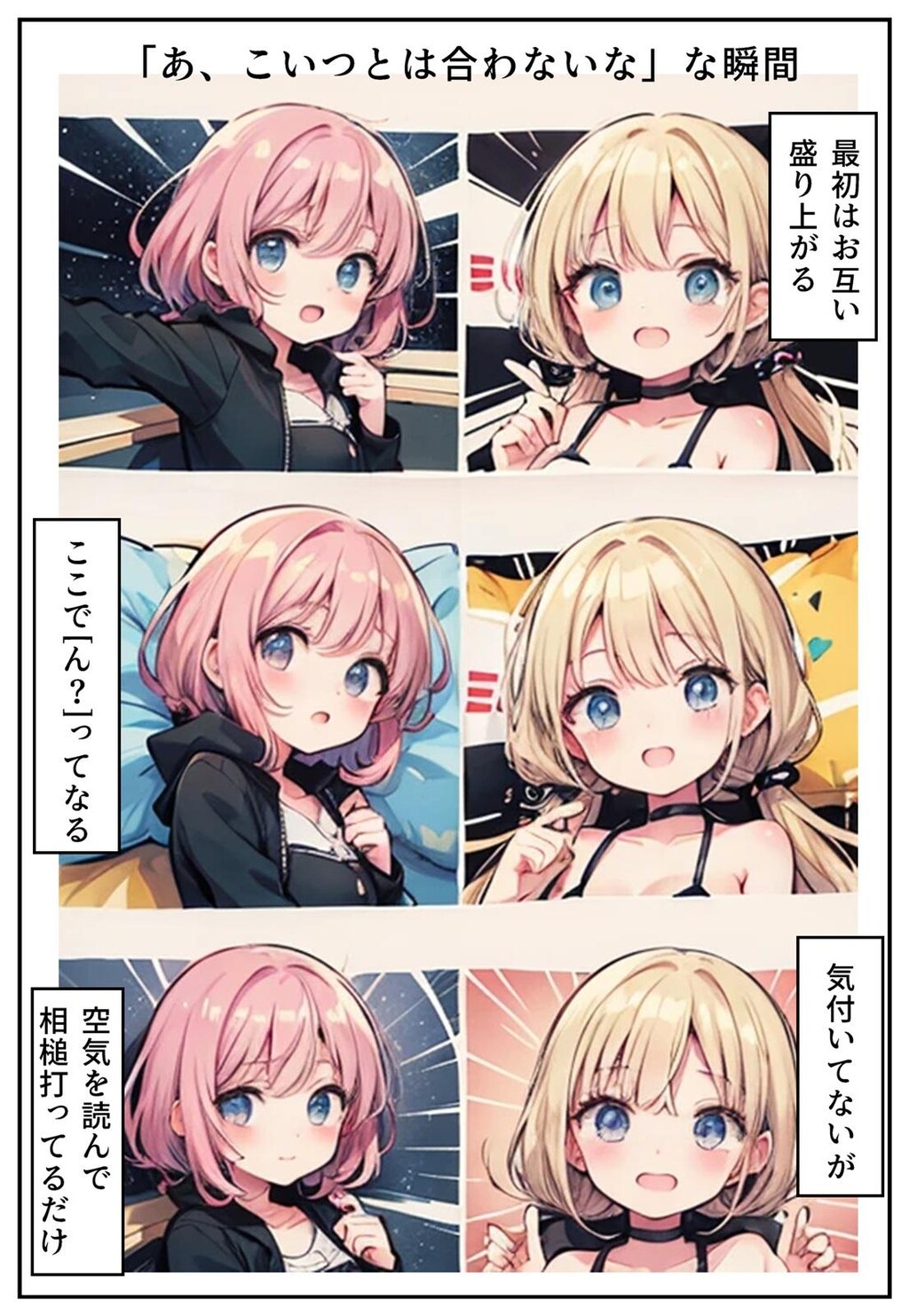 こいつとは合わない