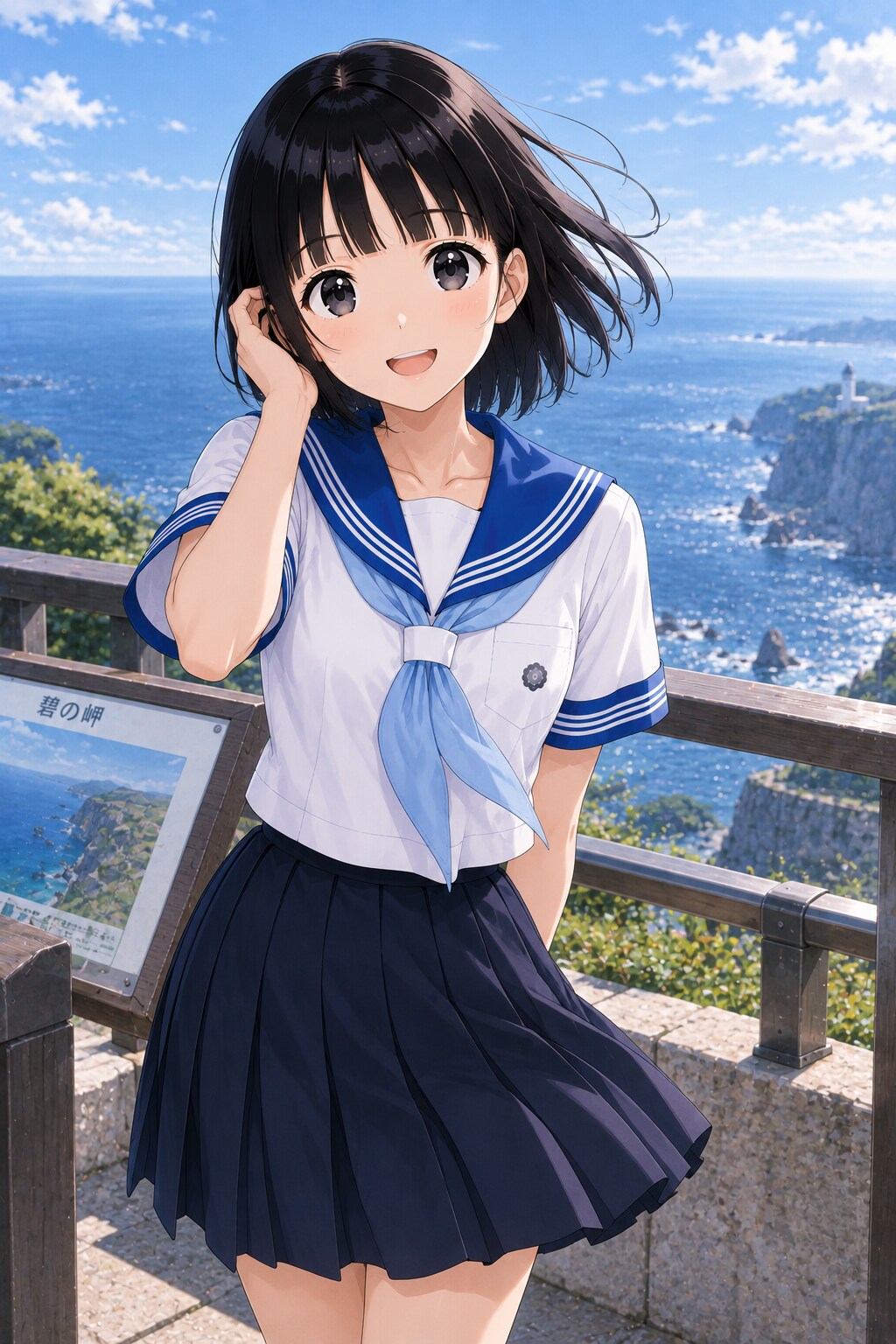 架空制服女子５８　小春ちゃん | の人気AIイラスト・グラビア