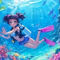 珊瑚の海でダイビング 11枚目