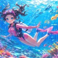 珊瑚の海でダイビング 4枚目