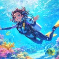 珊瑚の海でダイビング 12枚目