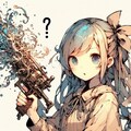 謎の武器を渡され困っている女の子 3枚目