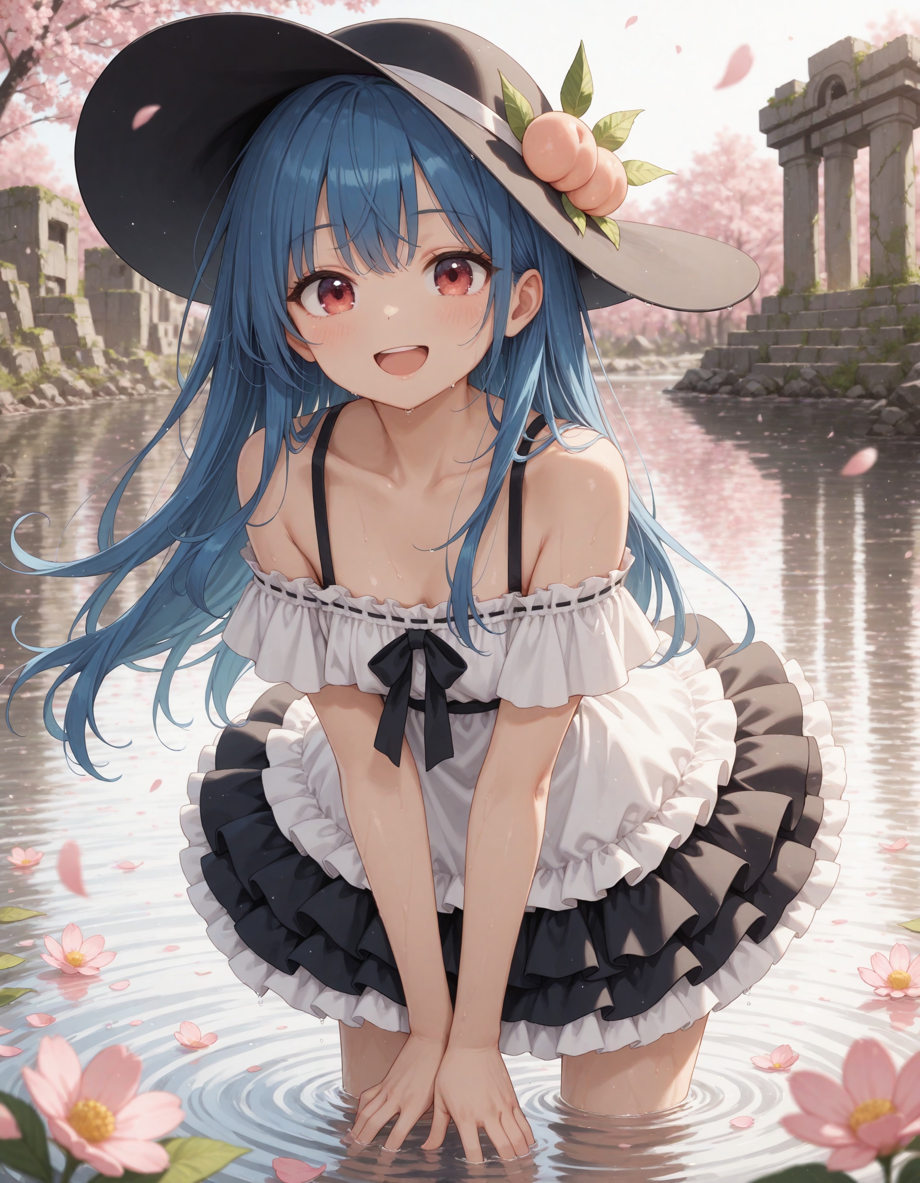 きらめく水辺の少女 | の人気AIイラスト・グラビア