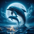 月光とイルカ 6枚目
