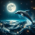 月光とイルカ 2枚目