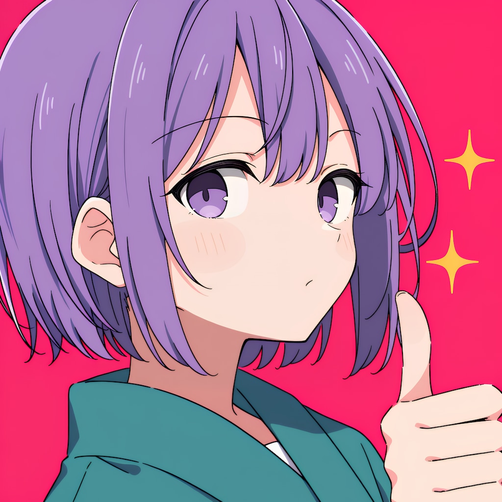 脇見サムズアップ